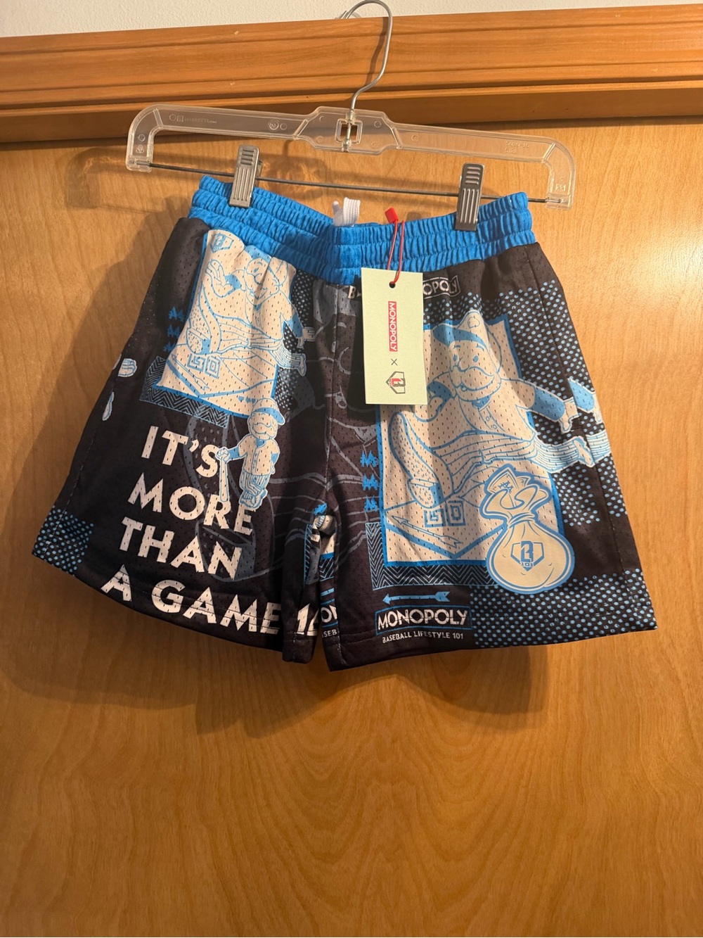 Graphic kids Black & Blue baseball 101 Shorts